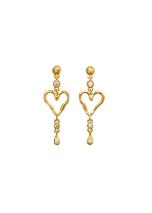 Sabi twinkle earring Forgyldt Maanesten 